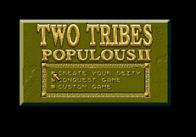 Populous II - Two Tribes Title Screen
